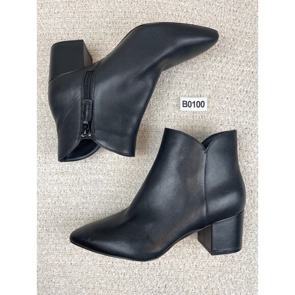 COLE HAAN Elyse Leather Booties Women's Size 6B Black W14979 - Picture 2 of 9